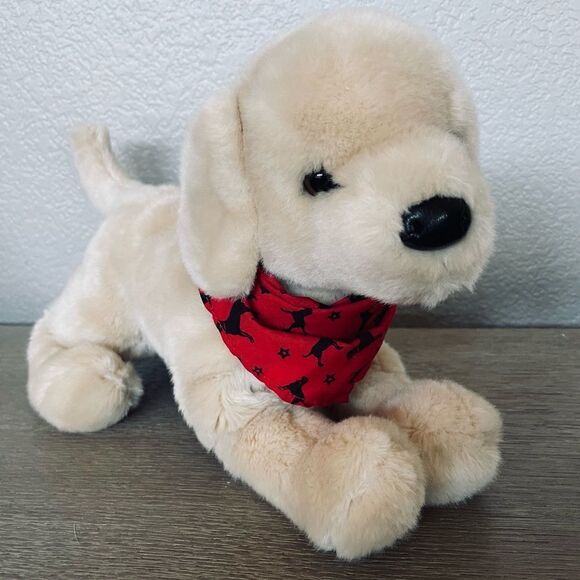 Plush Golden Retriever Yellow Lab Puppy Dog Stuffed Animal Toy - Picture 1 of 5